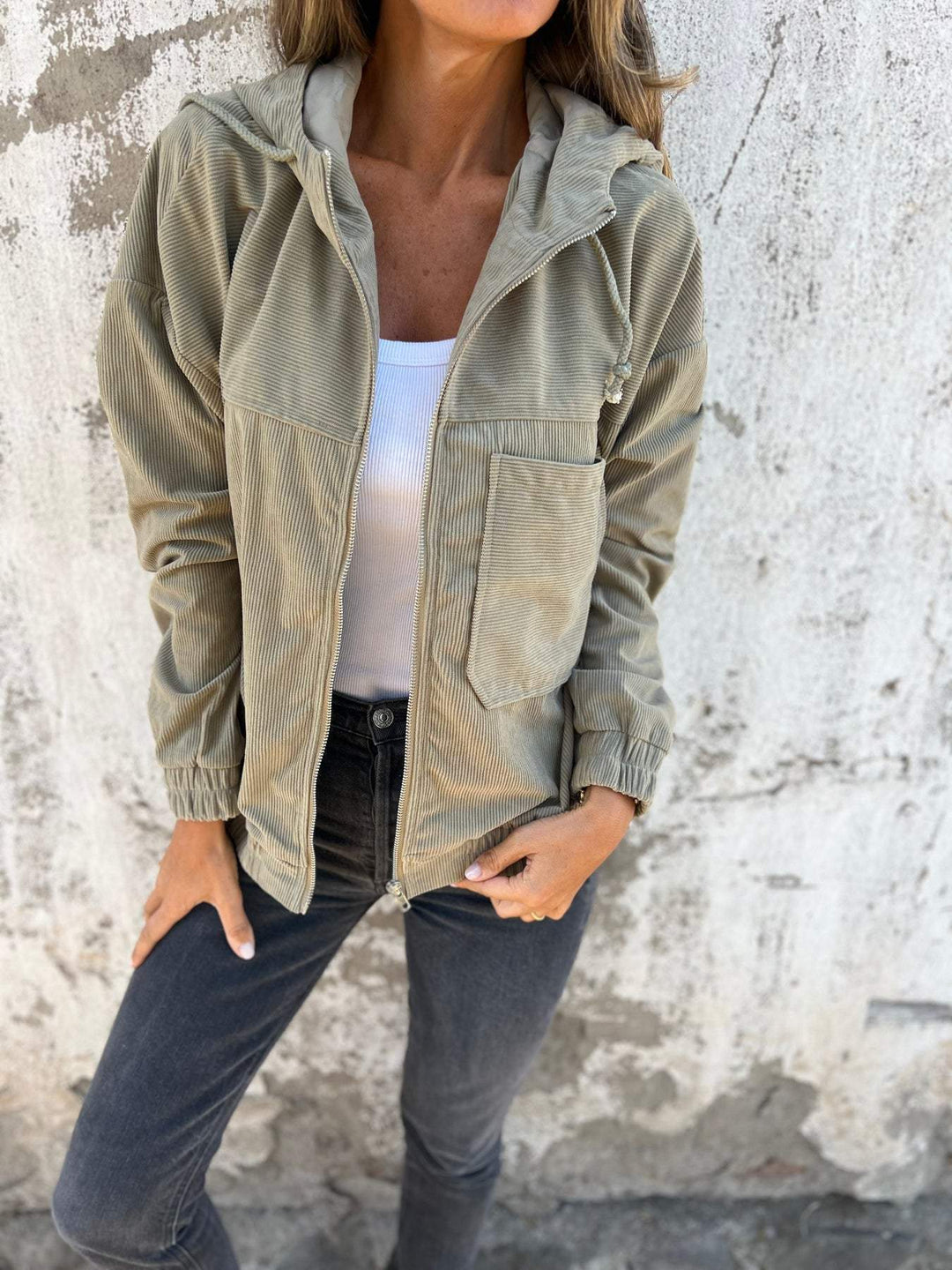 Adelyne | Casual Zip-Up Jacket