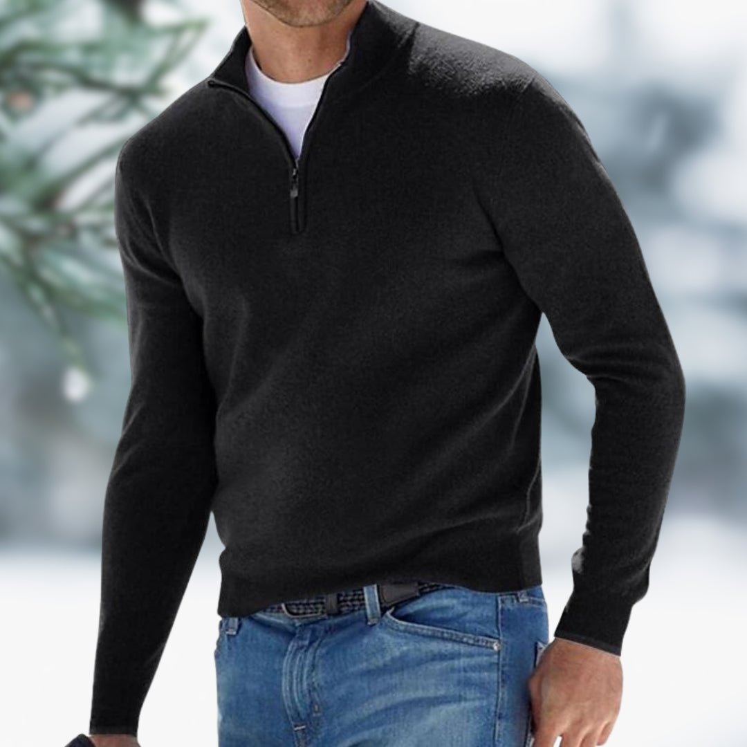 Nicky | Refined men's quarter-zip jumper