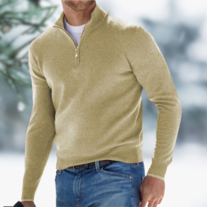 Nicky | Refined men's quarter-zip jumper