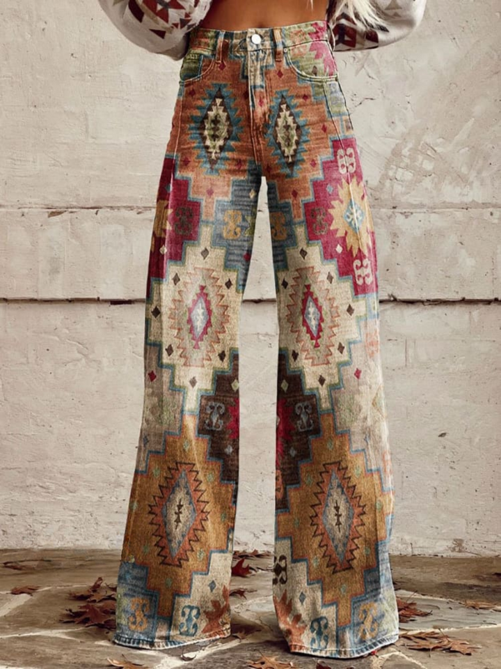 Erika | Vintage bohemian wide-leg trousers