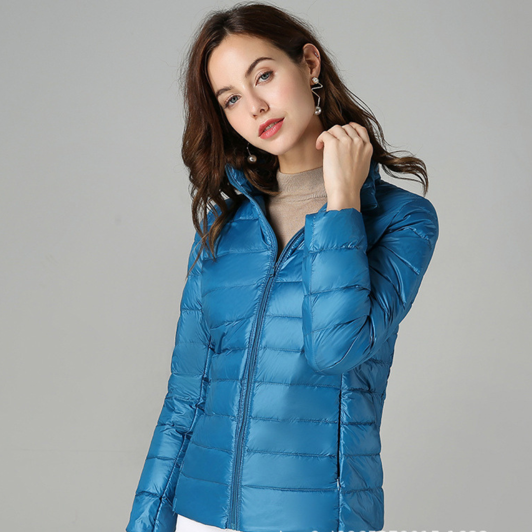 Arianna | New ultralight winter jacket in white duck down