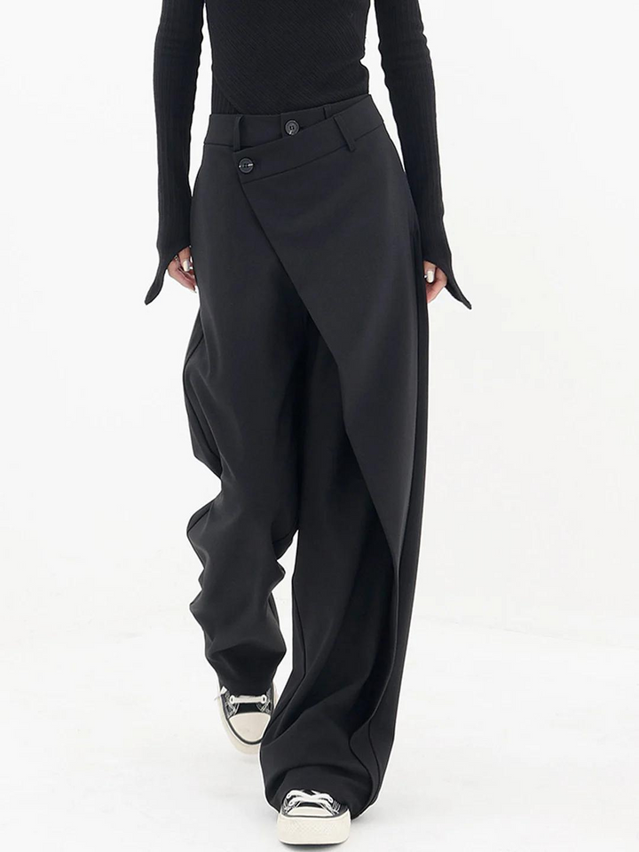 Madeline | Wide-leg asymmetric trousers