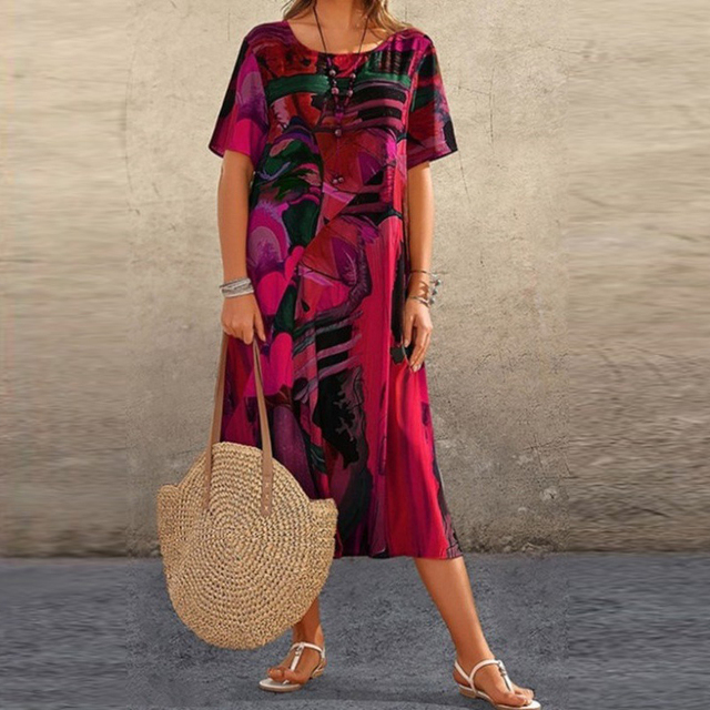 Whitley | Graceful Floral Comfort Dress