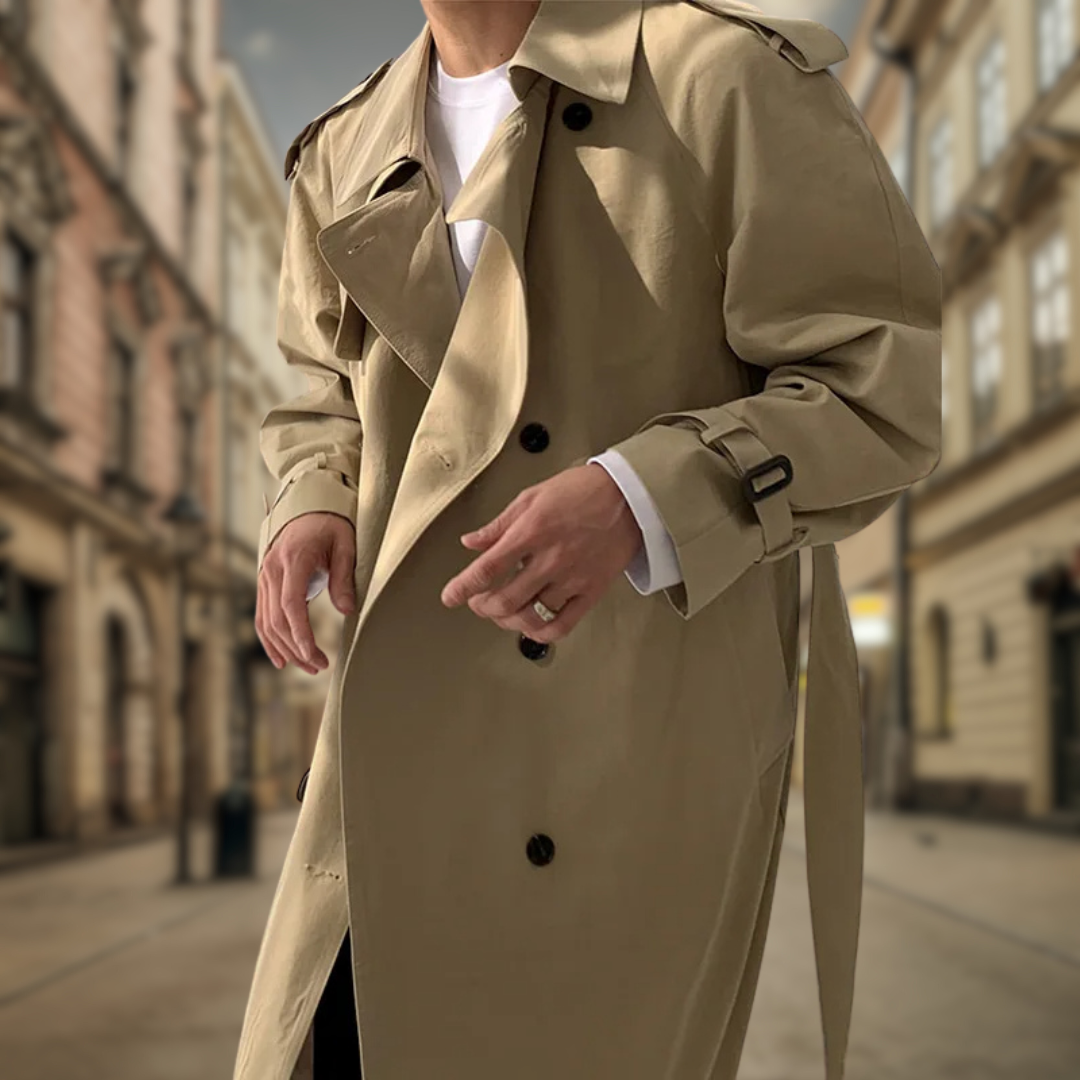 Melvin | Elegant long trench coat