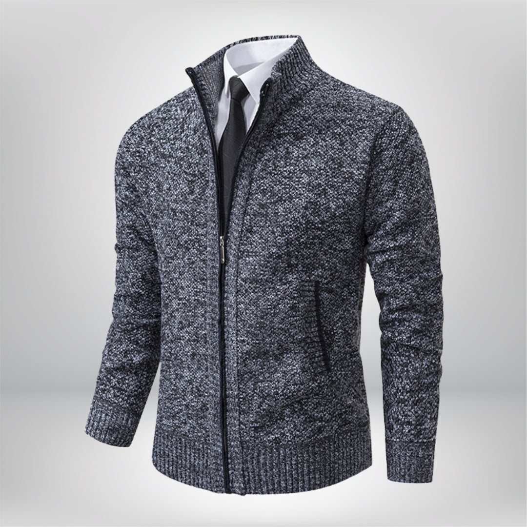 Ronny | Refined men's cardigan with zip