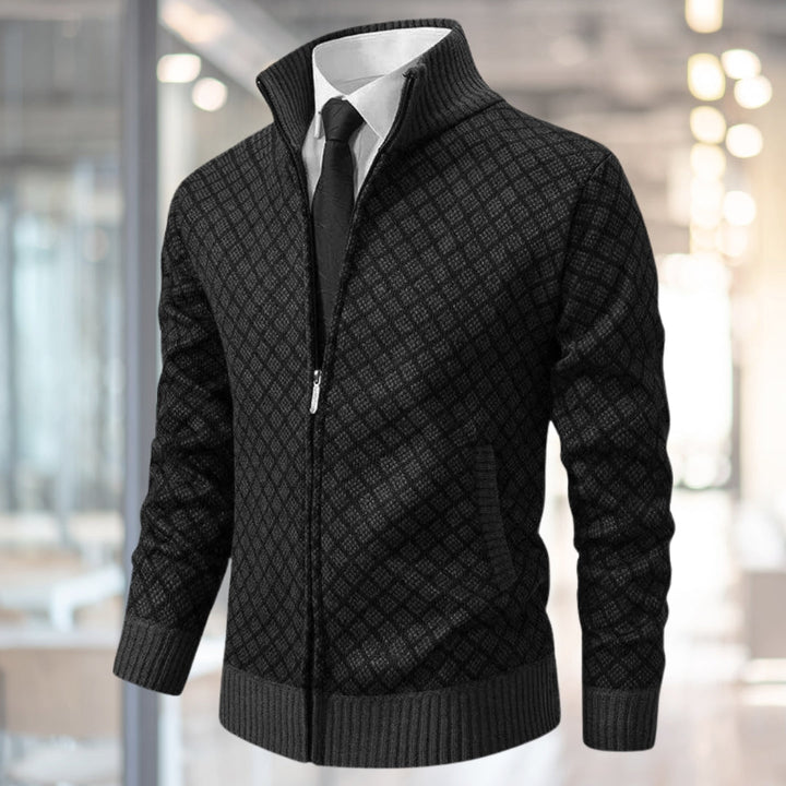 Emmet | Refined men's cardigan with zip