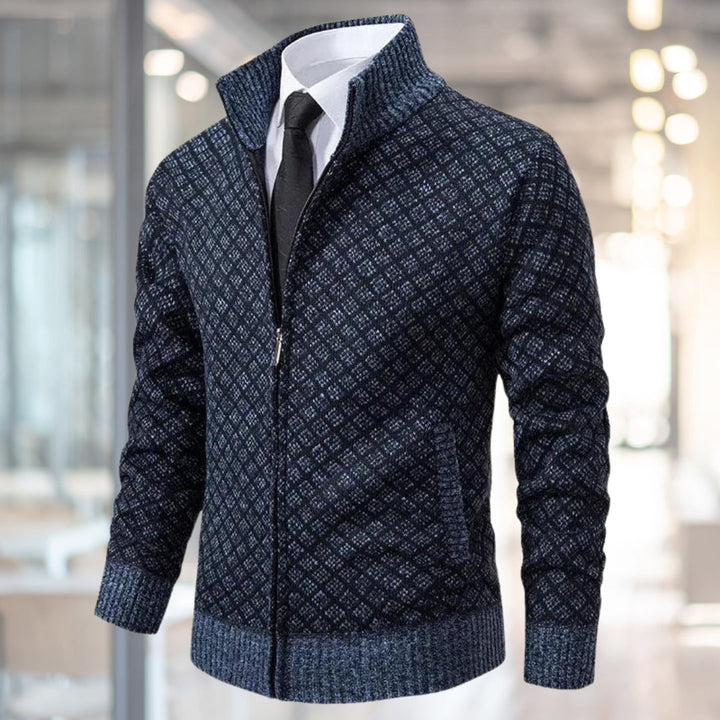 Emmet | Refined men's cardigan with zip