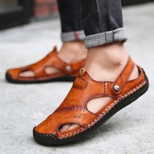 Elias | EliteStep Leather Outdoor Sandals