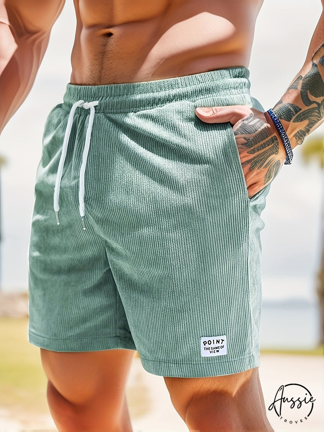 Andrew | Tailored Stripe Accent Shorts