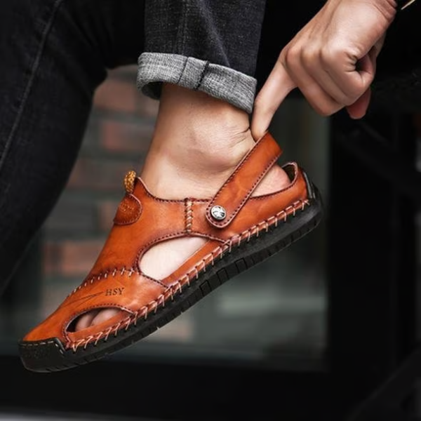 Elias | EliteStep Leather Outdoor Sandals