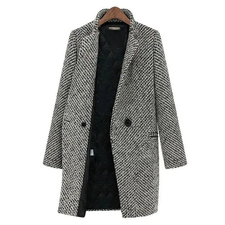 Skylar | Chic Wool Jacket Snowflake