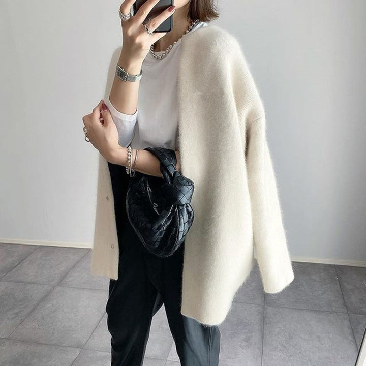 White | Soft winter cardigan