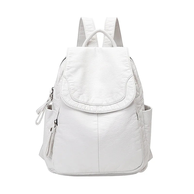 Victoria | Washed leather backpack