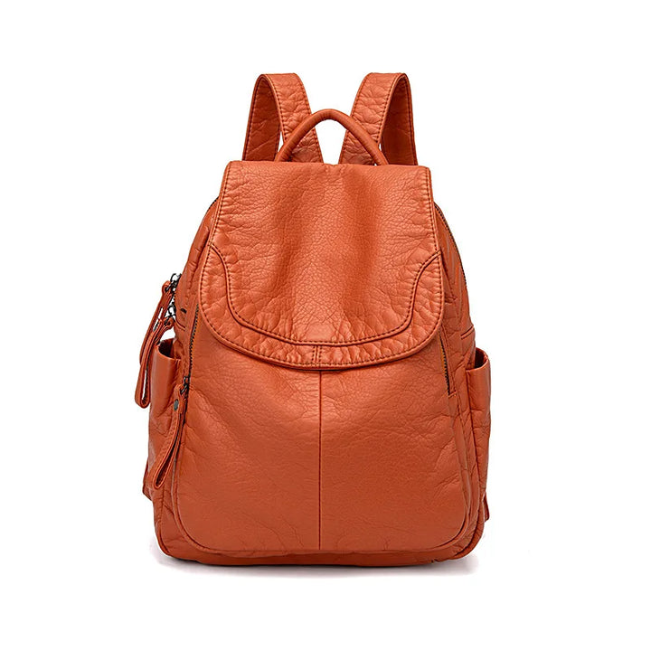 Victoria | Washed leather backpack