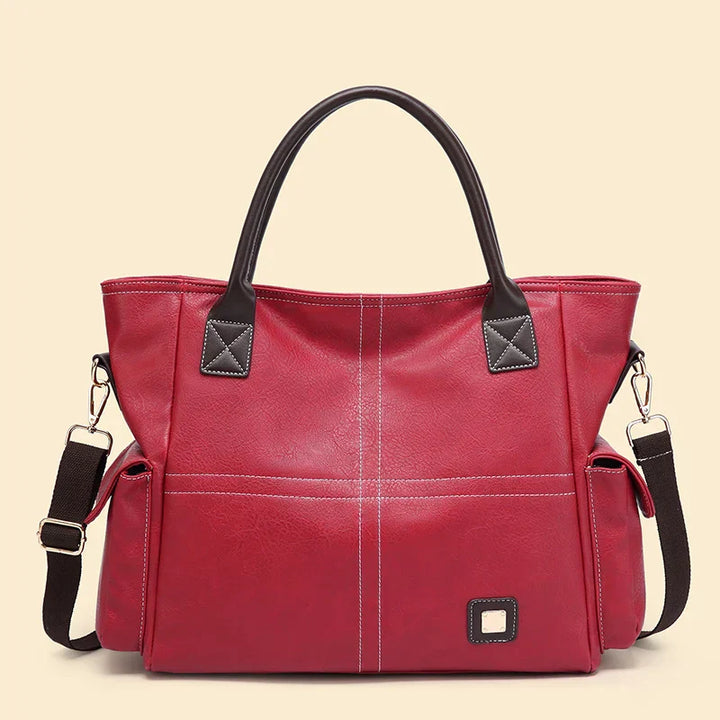 Selda | Large leather tote bag