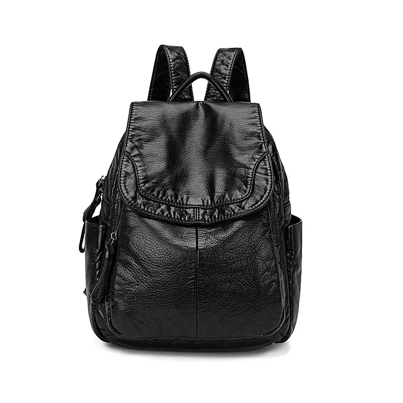 Victoria | Washed leather backpack