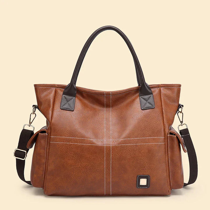 Selda | Large leather tote bag