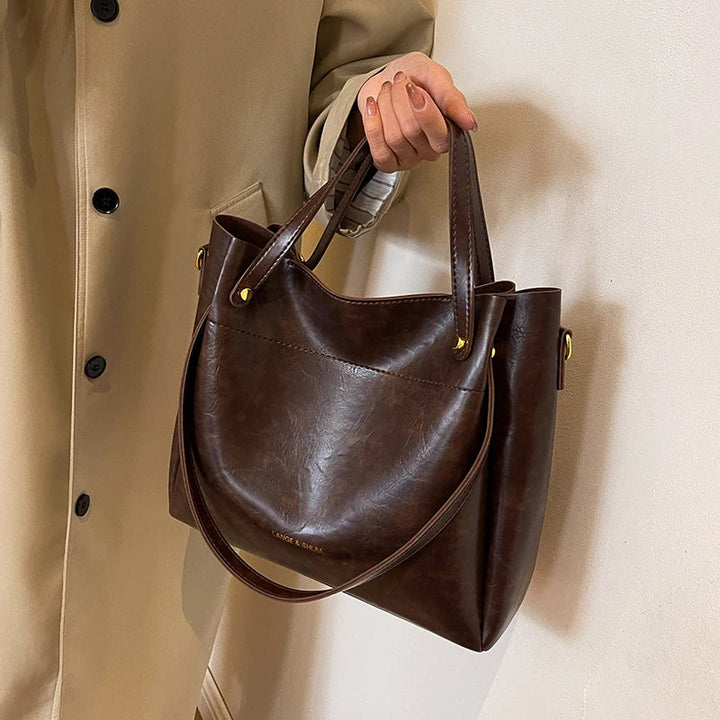 Marie | Elegant leather bag with two straps