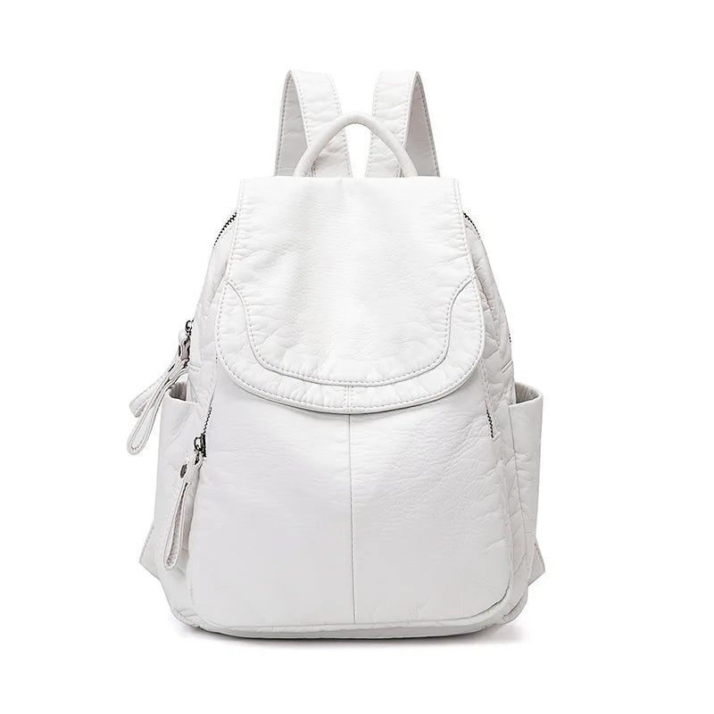 Victoria | Washed leather backpack