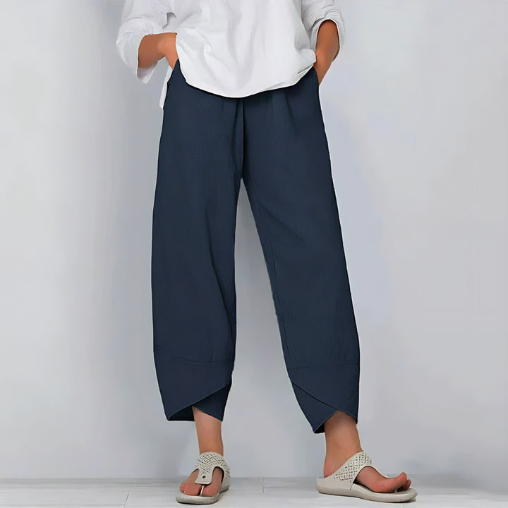 Ruby | Elegant Linen-Blend Pants