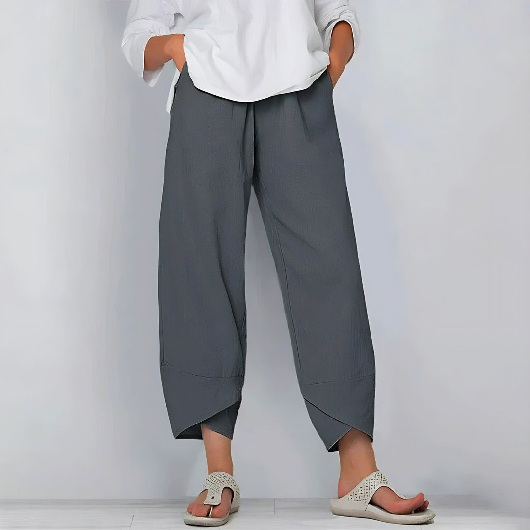 Ruby | Elegant Linen-Blend Pants