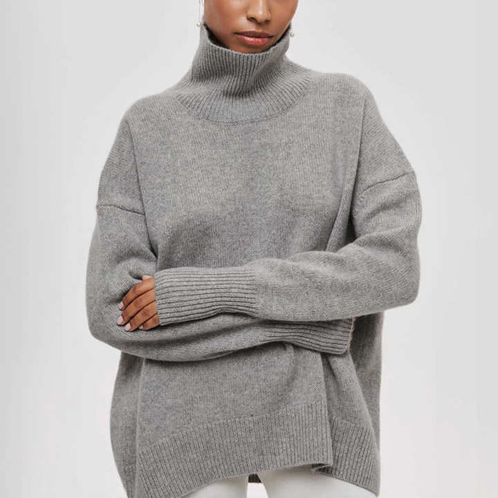 Demi | Cosy chic camel turtleneck jumper