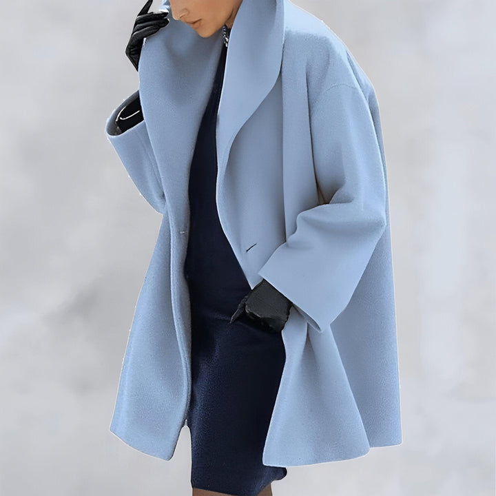 Lexa | Windproof wool coat with shawl collar