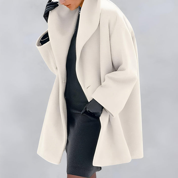 Lexa | Windproof wool coat with shawl collar