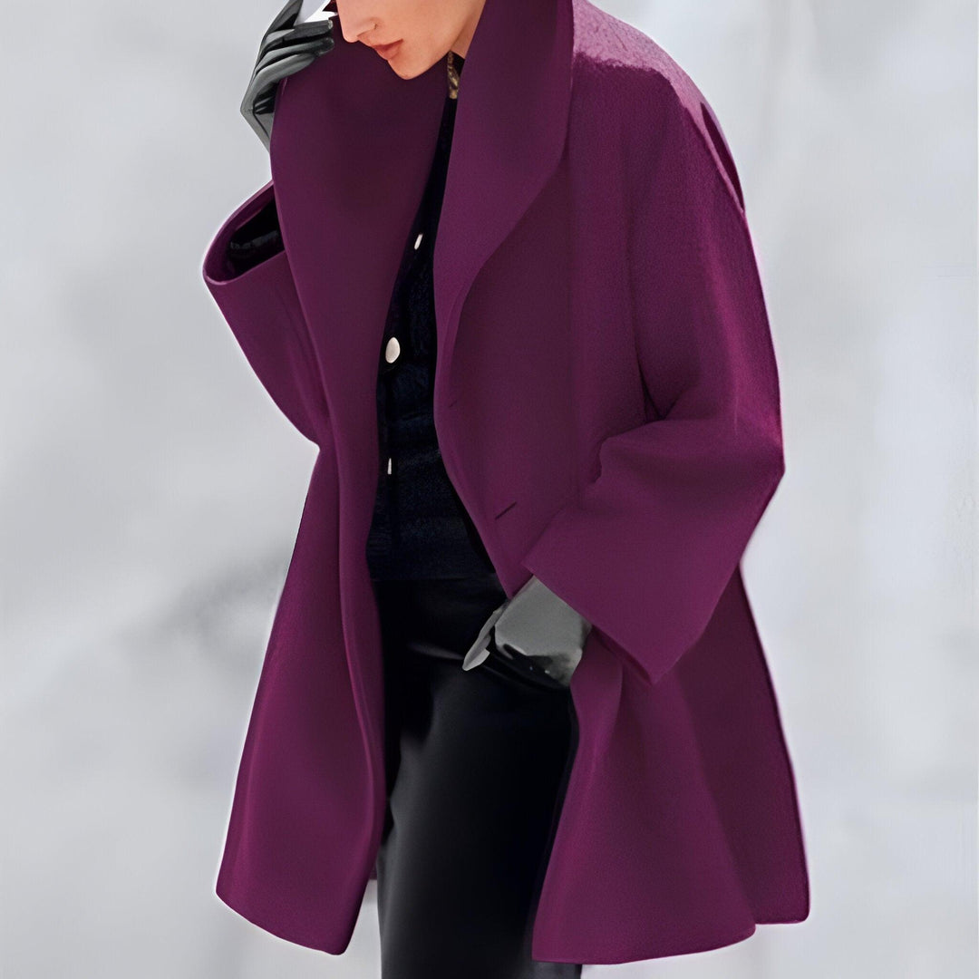 Lexa | Windproof wool coat with shawl collar