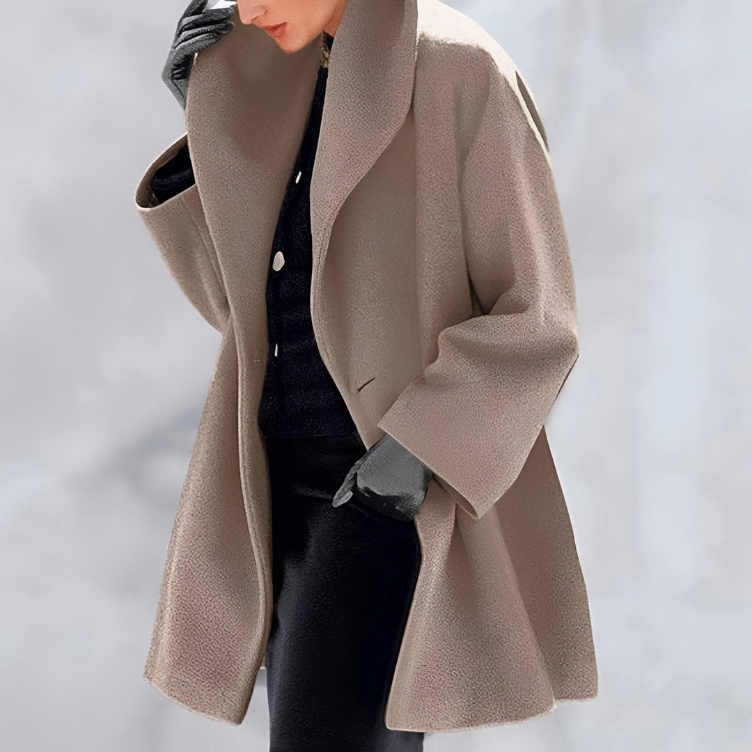 Lexa | Windproof wool coat with shawl collar