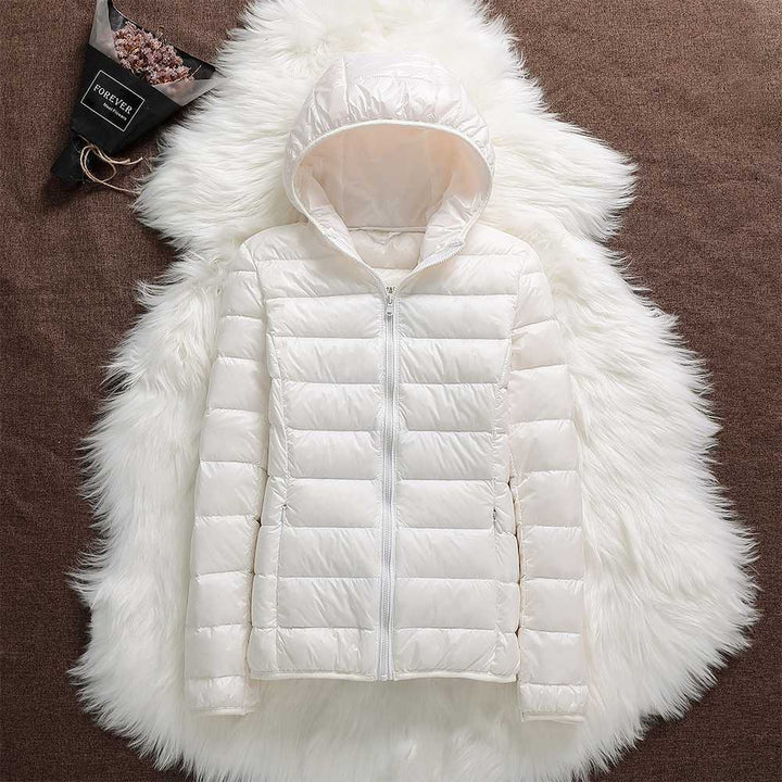 Helene | New winter jacket in white duck feathers