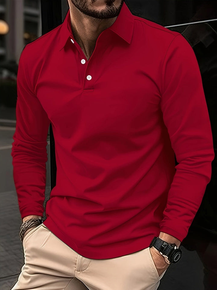 Brett | Long-sleeved polo shirt