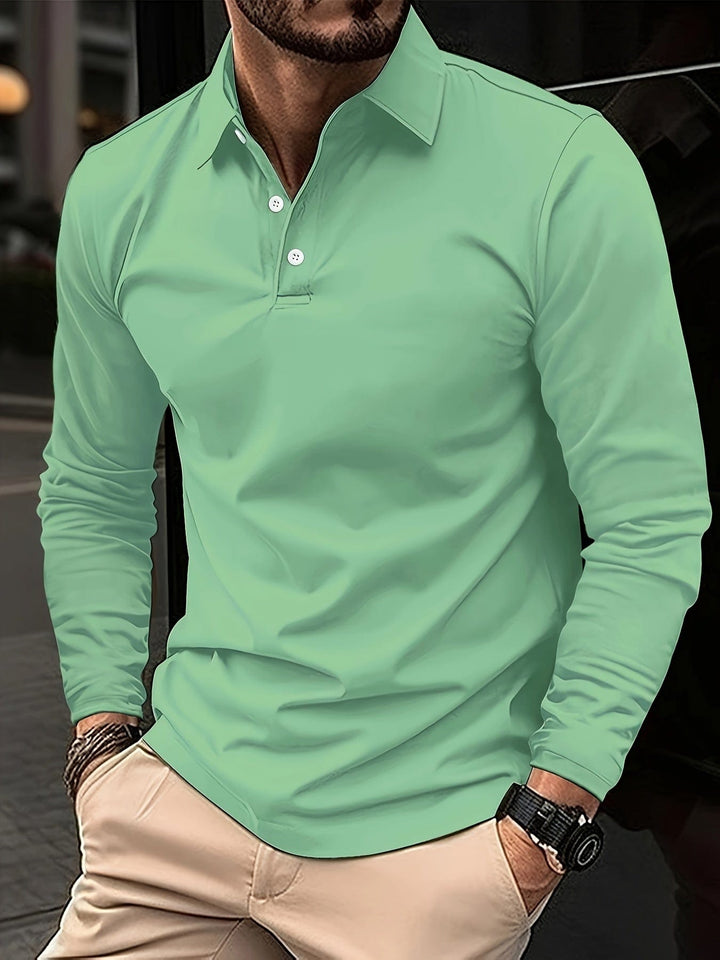 Brett | Long-sleeved polo shirt