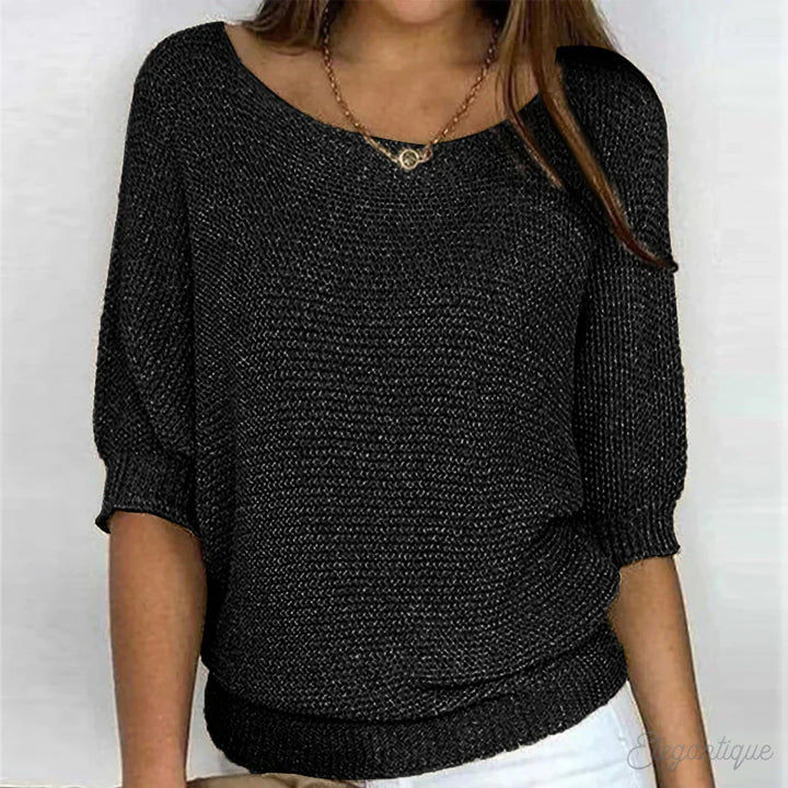 Brigitte | Casual round knitted jumper