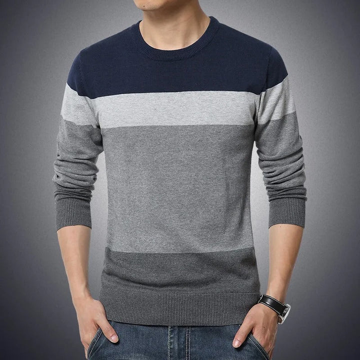 Thierry | Refined men's jumper with modern stripes